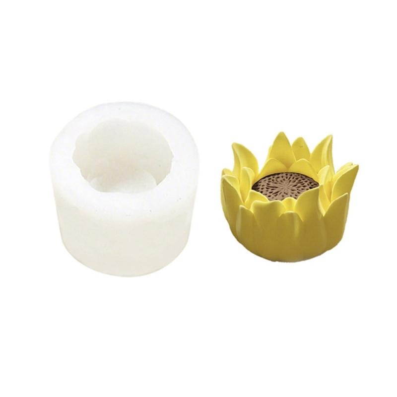 Floral Silicone Molds for Epoxy Resin Making Candle Soap Chocolate Cake Fondant Decoration Heat Resistant Baking Mould