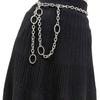 European and American Personalized Ring Decorative Metal Waist Chain for Punk Women