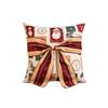 Bow Design Christmas Pillow Cover Snowflake Xmas Tree Pillowslip Sofa Pillow Cover  Holiday Cushion
