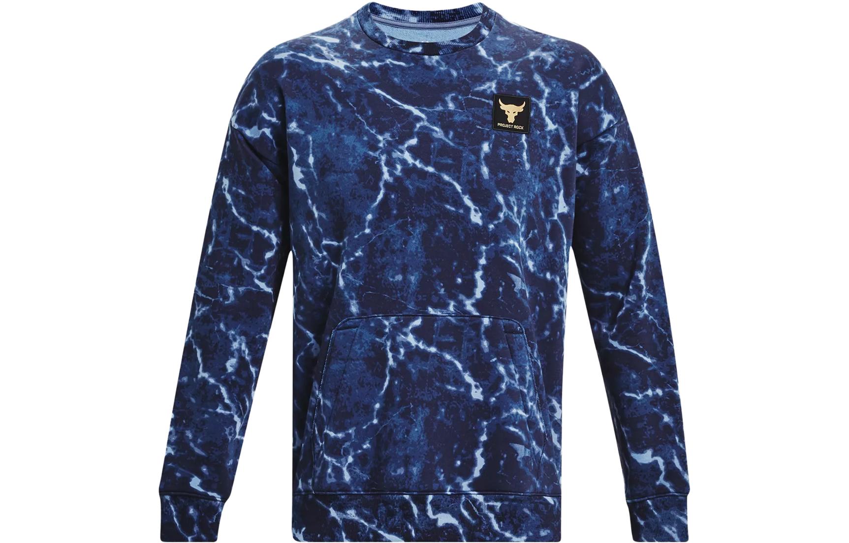 Under Armour Project Sweatshirts Men s Midnight Dark Blue Crew Neck Moderate Other 1380119-410 XL