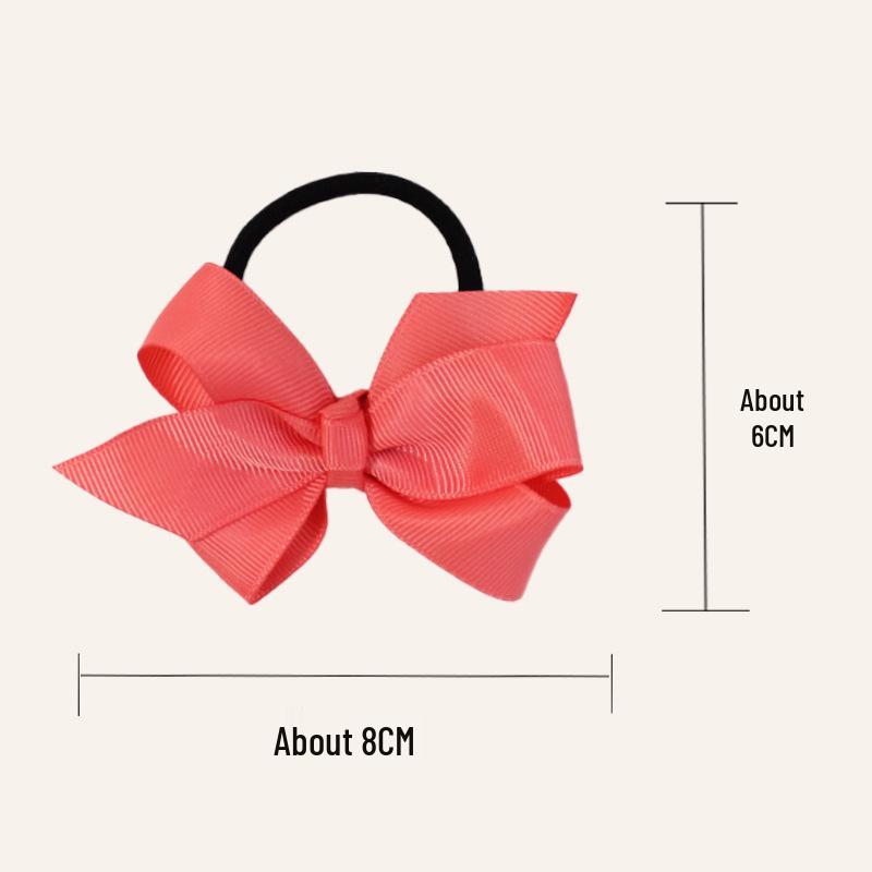 20-Pack Children's Grosgrain Ribbon Hair Ties: Cute Bubble Flowers, Accessories for Girls