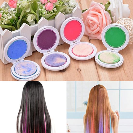 4Pcs Non-Toxic DIY Temporary Hair Chalks Dye Pastels Beauty Tools Salon Kit