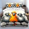 Radiant sheep in spotlight. Bedding sets Duvet covers Pillowcases(1* Duvet Cover 2* Pillowcases without duvet insert)