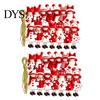 Decorative Hanging Ornaments for Shop Girl Christmas Ornaments, 2D Flat Wooden Red White Rustic Tree Holiday Figure Decoration Tree, Mantel,