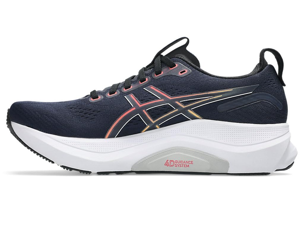 ASICS 32 Wide Running Navy and Size Comfort and GEL-KAYANO Shoes, Black, 26.0, Men's, 1011C051.400. Stability.