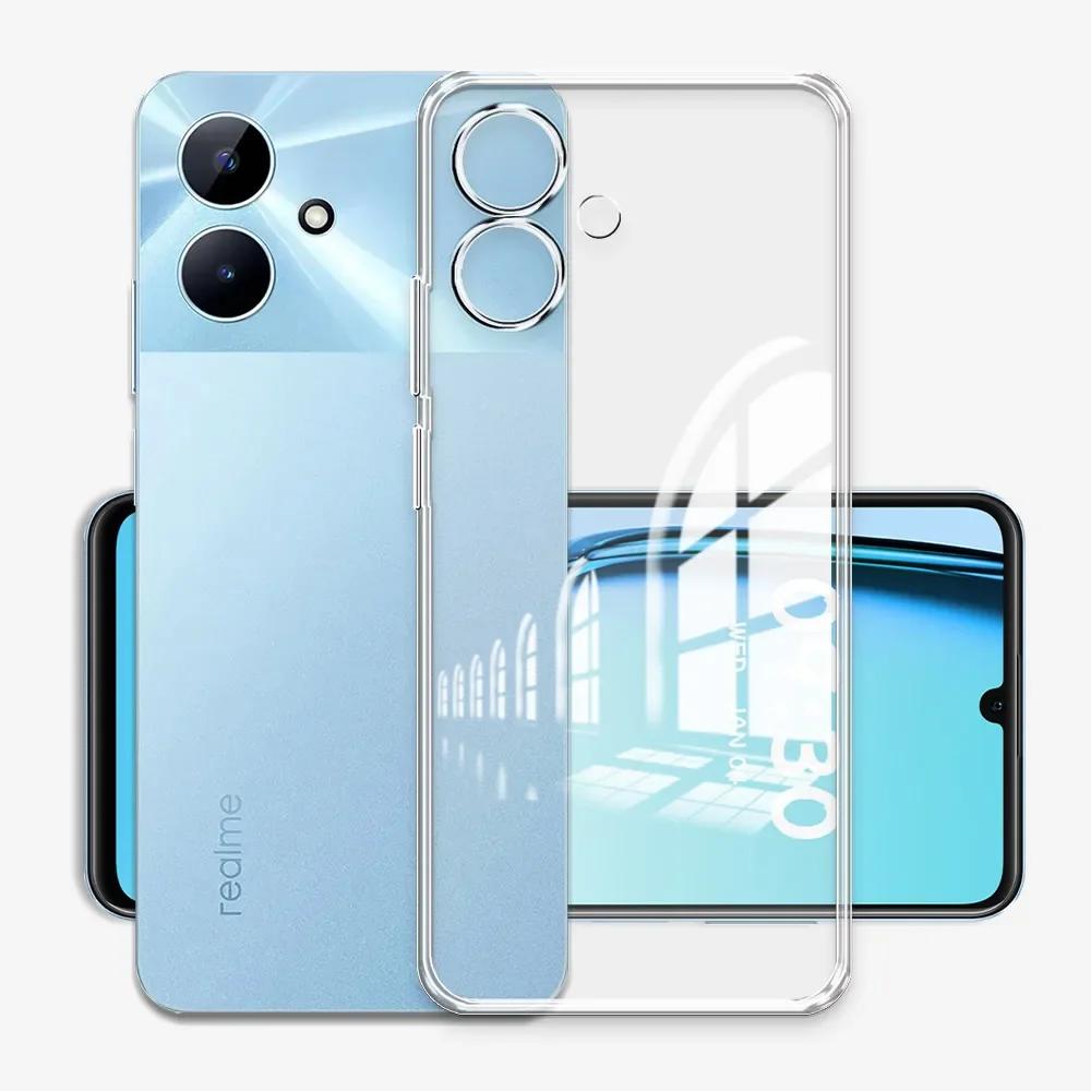 For Realme Note 60 Case Clear Silicone Soft Phone Case For Realme Note 50 RMX3834 Clear Shockproof Cover Realme RMX3933 Coque
