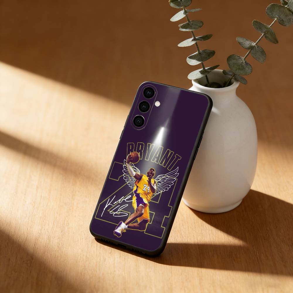 Coque de téléphone K-Kobe B-Bryant 24 Pour Samsung Galaxy A91,80,73,72 ,71,53,52,32 ,31,22,21s,20, Coque Noire Souple