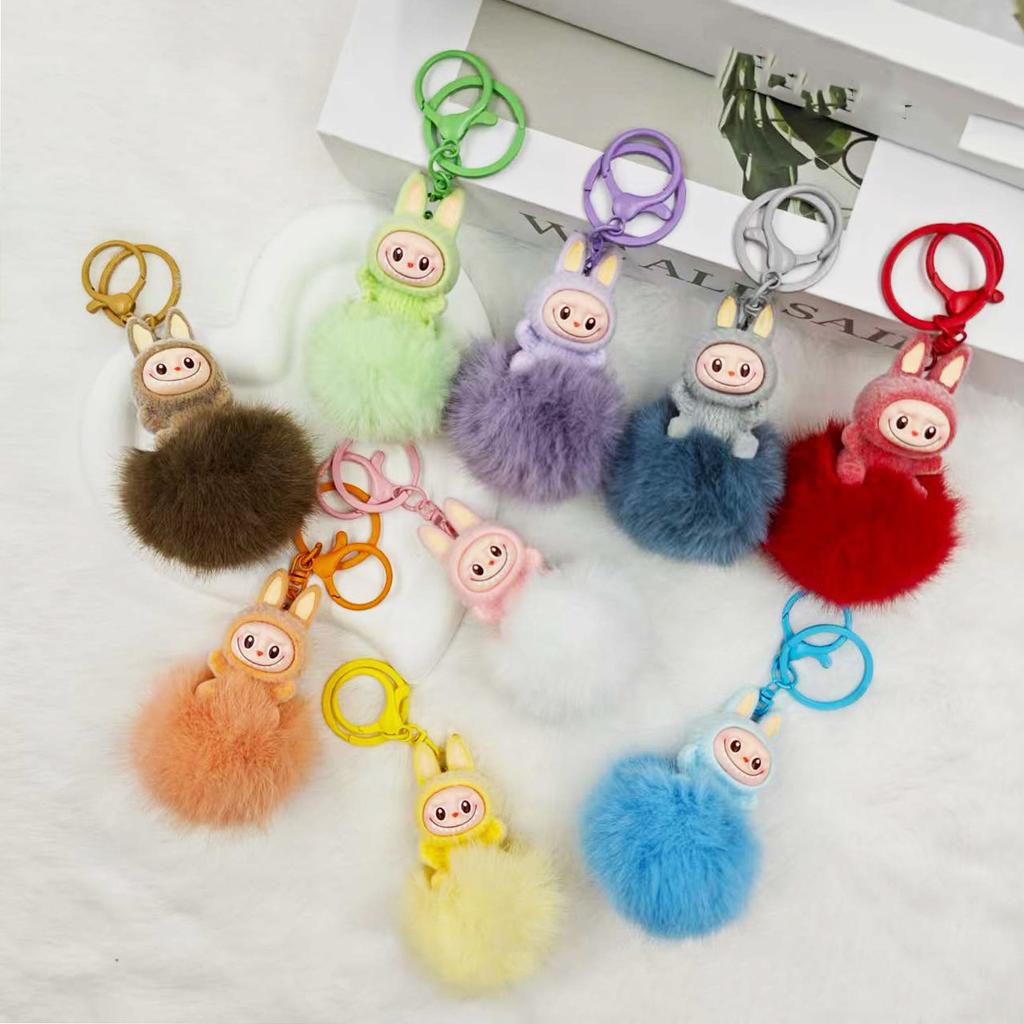 Plush Fabric, Woolen Ball, Keychain Pendant, Car Hanging Accessory, Teenage Backpack Hanging Accessory, Student Best Friend, Couple Gift