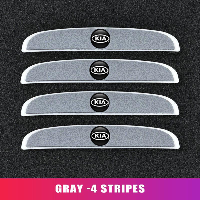 AAAFV1 For KIA 4Pcs Rubber Anti Collision Strip Car Door Rearview Mirror Protector Stickers Rio K5 K2 K3 Sportage Ceed Sorento Picanto
