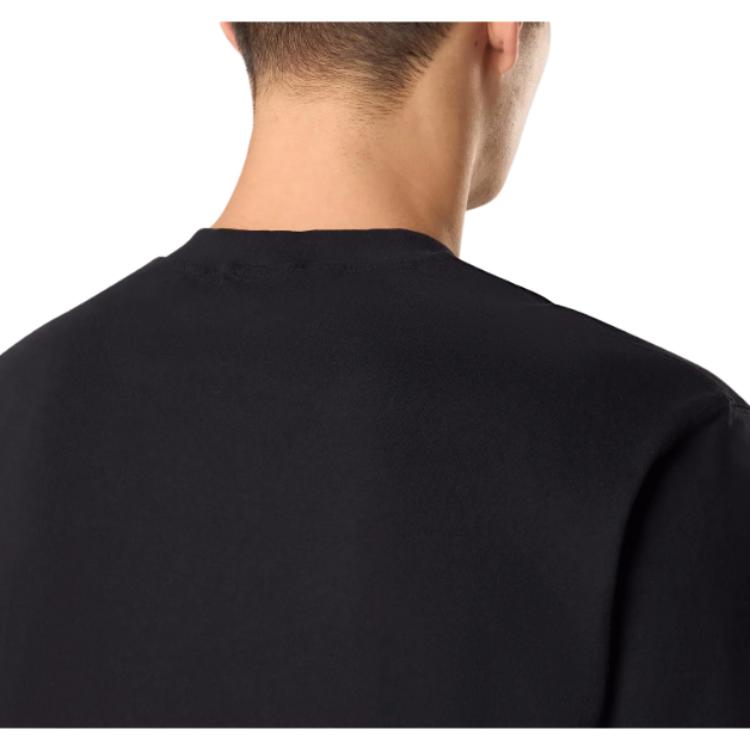 Stone Island Logo Patch Slim Fit Short Sleeve T-Shirt Men Tops Black K1S152100034S0115-V0029