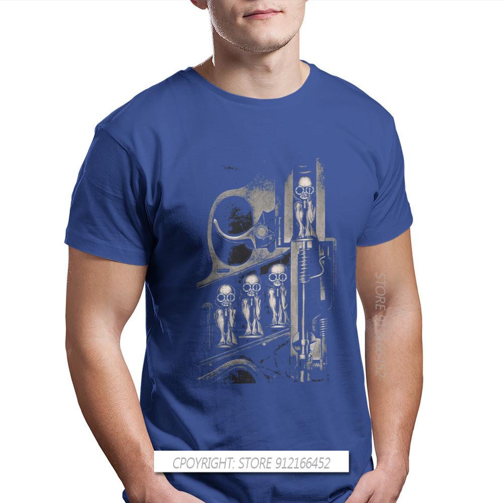 Giger Birth Machine Round Collar TShirt Goth 1980s Subculture Rock Romance 100% Cotton Original T Shirt Man's Tops New Design