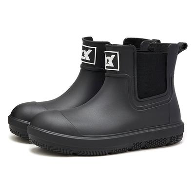 Unisex Erwachsene Herren und Damen Mode Herbst und Winter Low-Top Regenstiefel Wasserdicht Rutschfest Gummischuhe mit runder Zehe