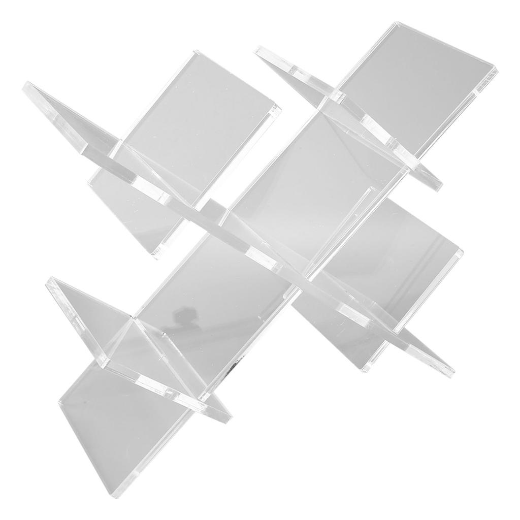 Stojak na wino blatowy kratowy wolnostojący uchwyt na 5 butelek wina przezroczysty akrylowy blatowy wino