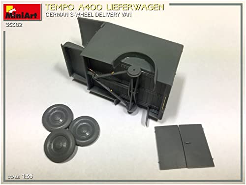 Miniart 1/35 Scale German Tempo A400 Lieferwagen Delivery Van, Plastic Model, Model Number MA35382, Pre-Molded Color