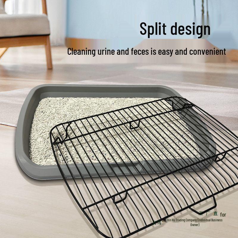 Anti-Step Dog Litter Box for All Breeds - Fixed Point Pet Urinal & Easy Clean