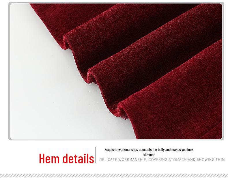 2025 Embroidered Woolen Coat for Elderly Women (Aged 60-80) - Plus Velvet Winter Style