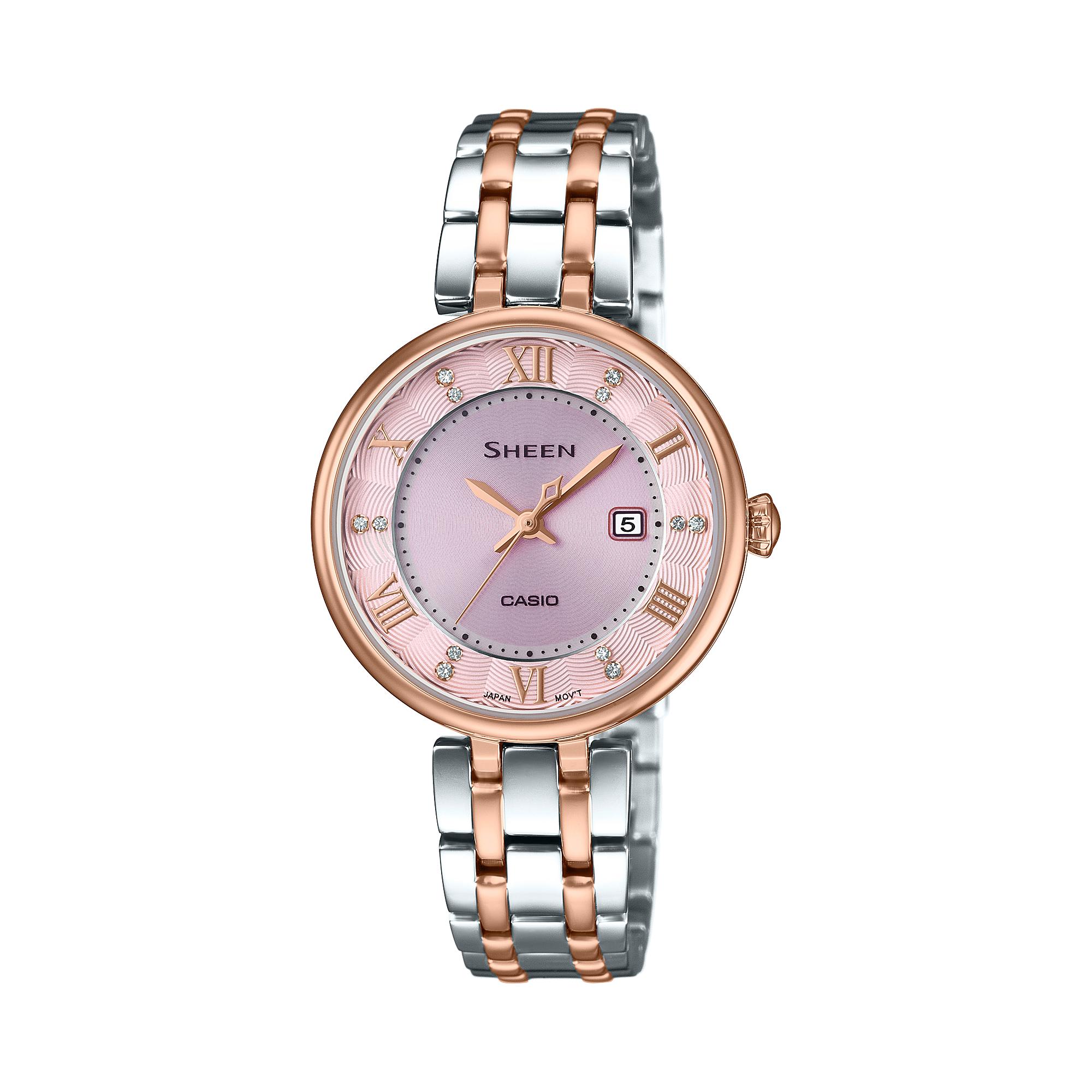 Casio Men s 50M Water Resistant Analog Quartz Watch SHE-4519SG-4A красный