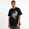 Trendy Astronaut Riding Scooter Print Unisex Casual T-Shirt Pure cotton T-shirt