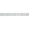 VidaXL Diamond Mesh Fence with Flange, Decorative Fence Panel, Mesh Fence, Protective Barrier 153936