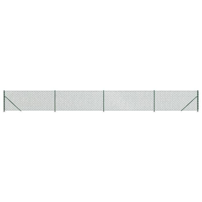 VidaXL Diamond Mesh Fence with Flange, Decorative Fence Panel, Mesh Fence, Protective Barrier 153936