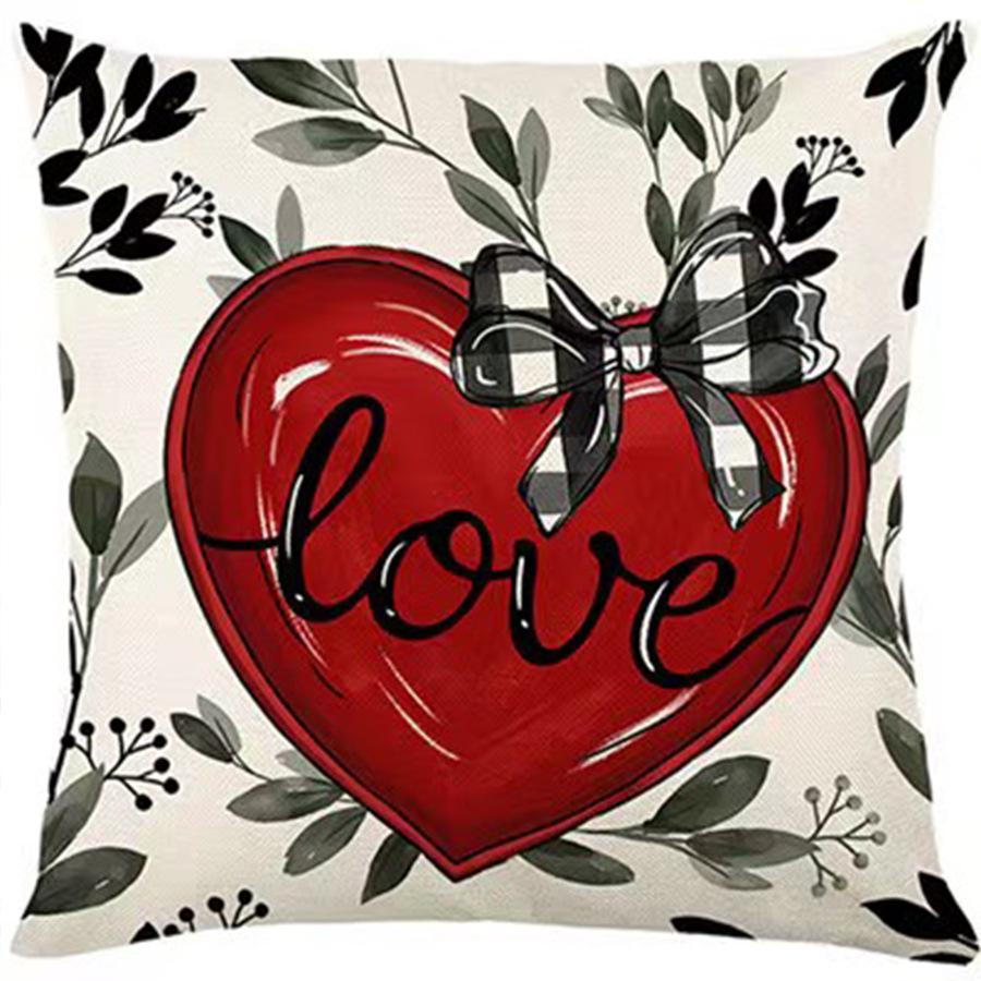 2026 Valentine's Day Custom Pillow Cover for Living Room Sofa Decor