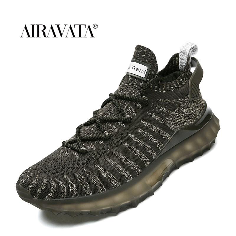 

Новые модные мужские кроссовки в полоску, высококачественные дышащие мужские светоотражающие кроссовки 44 зелёный