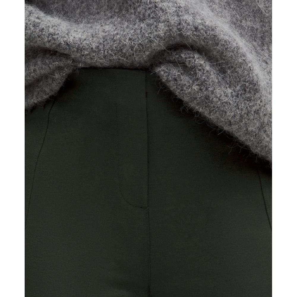 LululemOn Stretch Knit Straight Leg Pull On Pant Blackened Pine