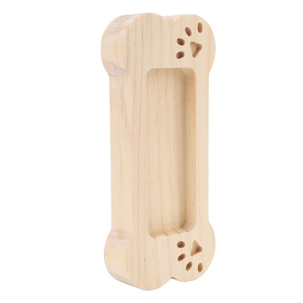 Business Card Holder Display Wooden Bone Shaped Lightweight Business Card Stand Organizer Rack