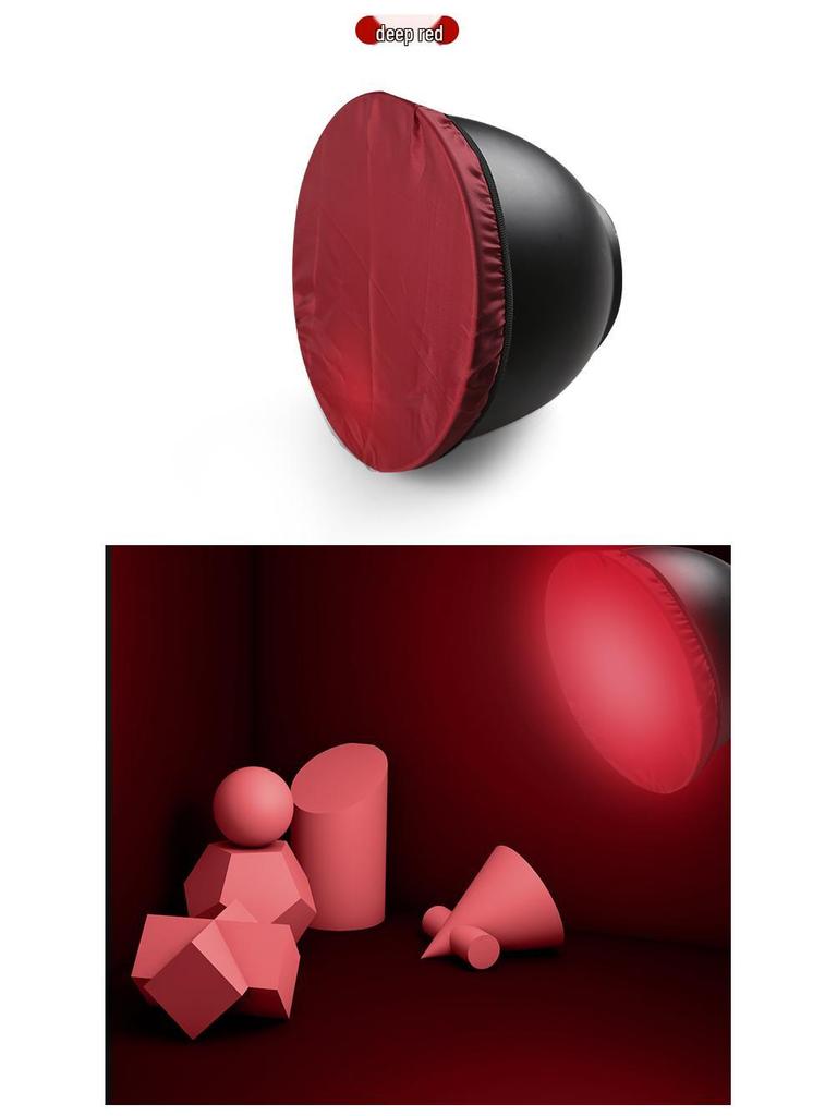 18cm Runde Softbox Blitzdiffusortuch, 7 Farben, Universeller 7-Zoll Fotolampenschirm.