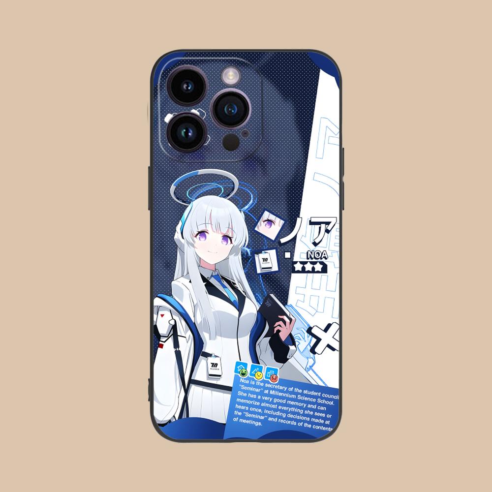 Blue Archive Ushio Noa Phone Case for iPhone 17 16 15 14 13 12 11 X XR XS 8 7 Air Pro Max Plus Mini Colorful Cover Pretty Cover