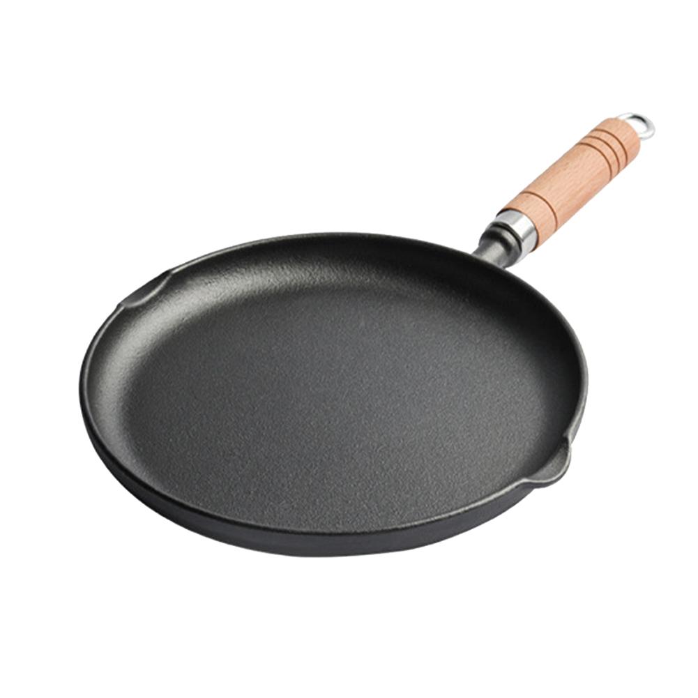 

9/10 Inch Cast Iron Frying Pan Non Stick Chefs Pan With Handle Omelette Pan Kitchen/Camping Cookware