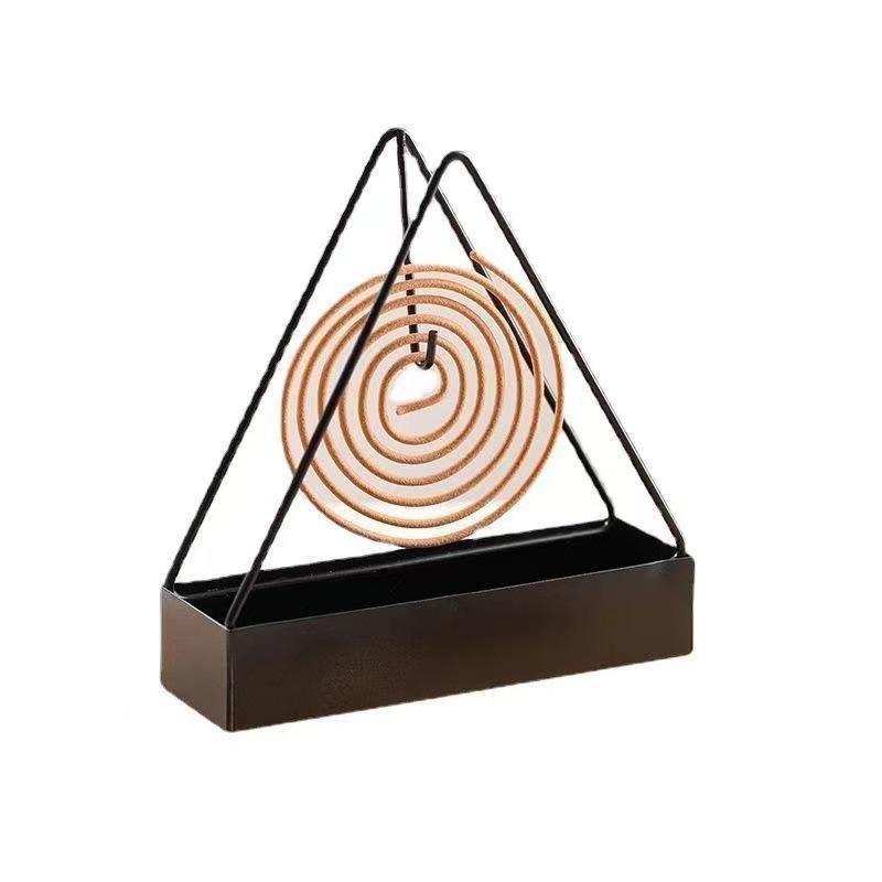 Summer All-Iron Mosquito Coil Holder: Easy-Clean, Convenient, Creative Incense Burner.