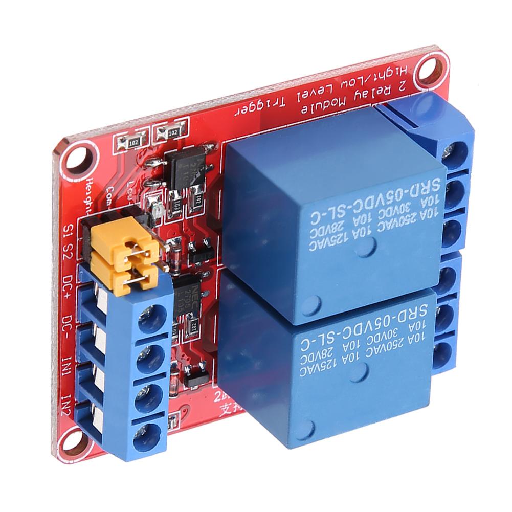Relay Module Strong Driving Ability 2 Channel Relay Module Stable Performance Quality Relays for Industry for Professional Use