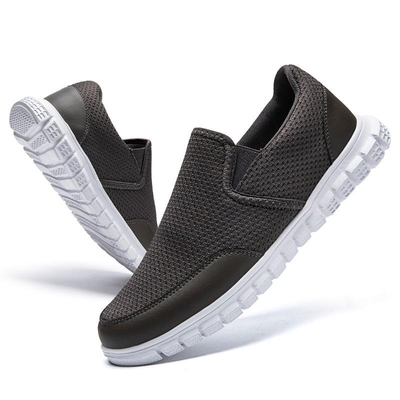 

модные Fujeak Мужские Повседневные Кроссовки Спортивная Обувь для улицы Летние Дышащие Повседневная Спортивная Обувь Кроссовки Модная Обувь Tenis Masculino 46 темно-серого