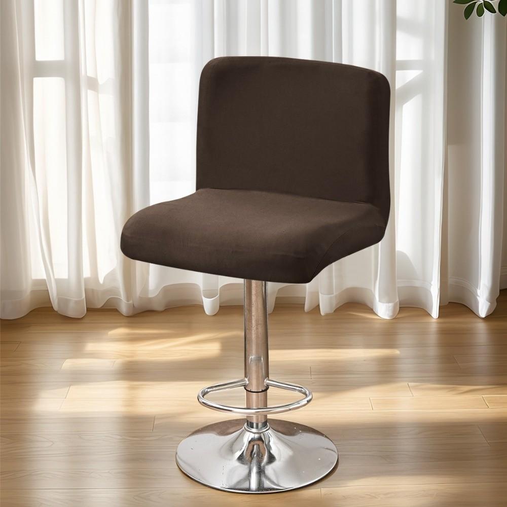 Solid Color Low Back Chair Cover  for Hotel Restaurant Bar Counter Kitchen