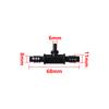 5Pcs 3/8" 1/4" Hose Barb Connector Irrigation Fitting Drip Irrigation Barb Coupling 8/11mm 4/7mm Tubing Joint Water Tank Adapter