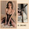 Sexy passion mesh perspective pajamas women's suspenders lace loungewear hot temptation hollow nightdress