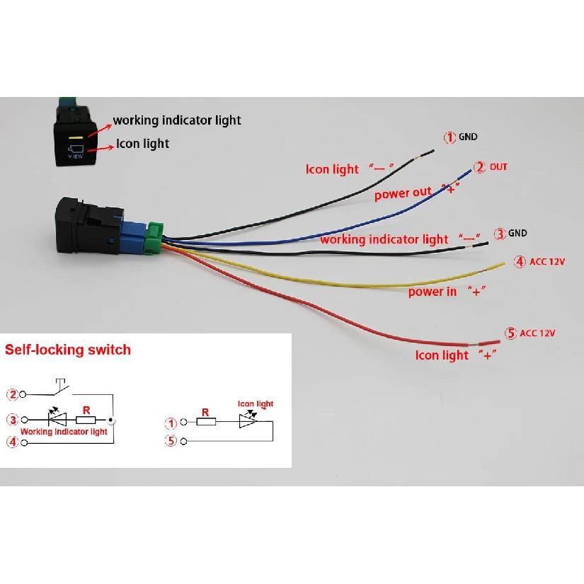 1Pc For Toyota Camry V70 2018 Rav4 Corolla Altis 2019 prado 150 2020 Car LED Light BSM Camera View Rearview Mirror Switch Button