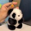 1 Pz Piccola Bambola Panda Borsa Ornamento Portachiavi Ciondolo Donne Peluche Carino