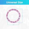 AUKEPO Car Shiny Crystal Rhinestone Engine Start Ring Decal,2 Pack Car Button Start Button Cover/Sticker,Key Ignition Knob Shiny Ring,Shiny Car