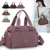 Damen-Umhängetasche Unifarbene Nylon-Tasche