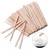 100 Wooden Waxing Spatulas for Hair Removal - Multiple Sizes