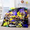 Gra 3D, Splatoon, Modny Uroczy Kreskówkowy Miękki Pluszowy Koc, Koc Flanelowy Pokój Gracza Łóżko Sofa Koc na Drzemkę grinch