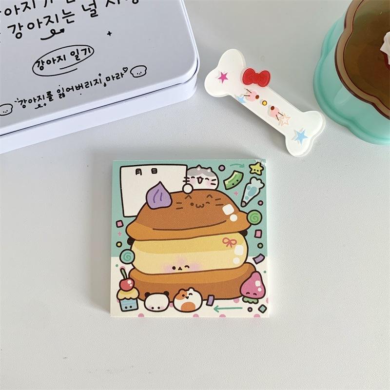 50sheet Cute Cat Memo Pad Amercian Style Lovely Kitten Sticky Note 8*8cm Kawaii Stationery Scrapbook Decorative Paper Student