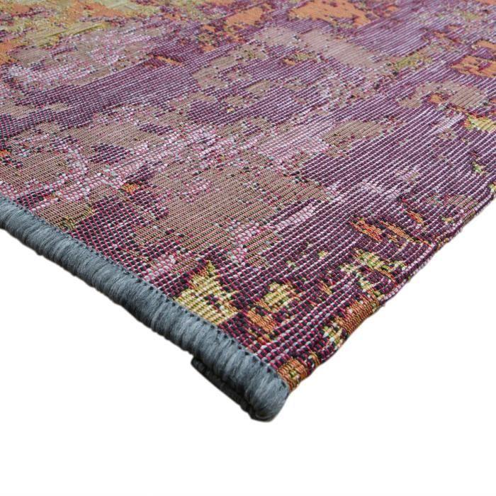 Vintage Living Room Rug Brown Multicolour 160x230