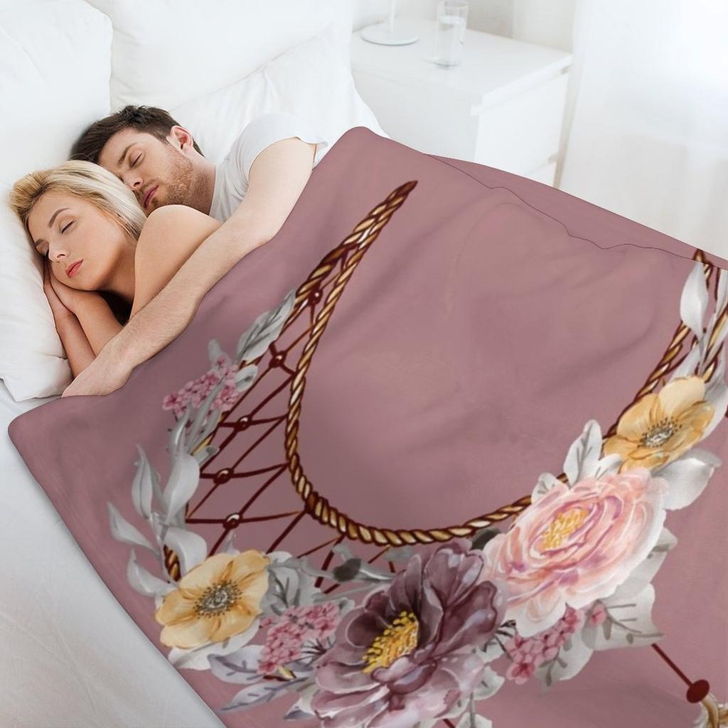 Moon dreamcatcher Throw Blanket Hairys Softest Furrys Furry Blankets