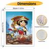 disney pinocchio and jiminy cricket digital oil painting hand painting kit diy home decoration