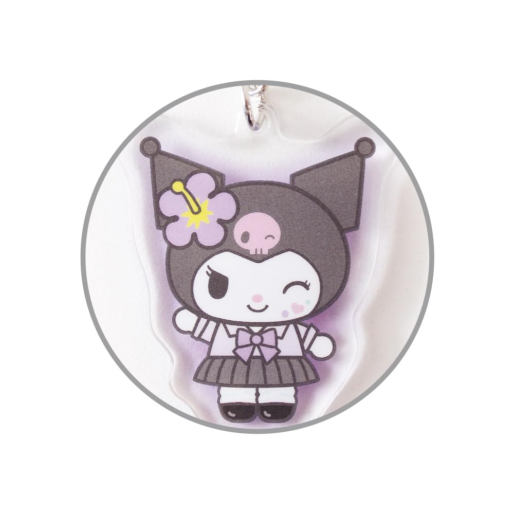 Sanrio Characters First Lap Plush Strap Kuromi SR-5546616KU Mascot Keychain H103×W85×D50mm