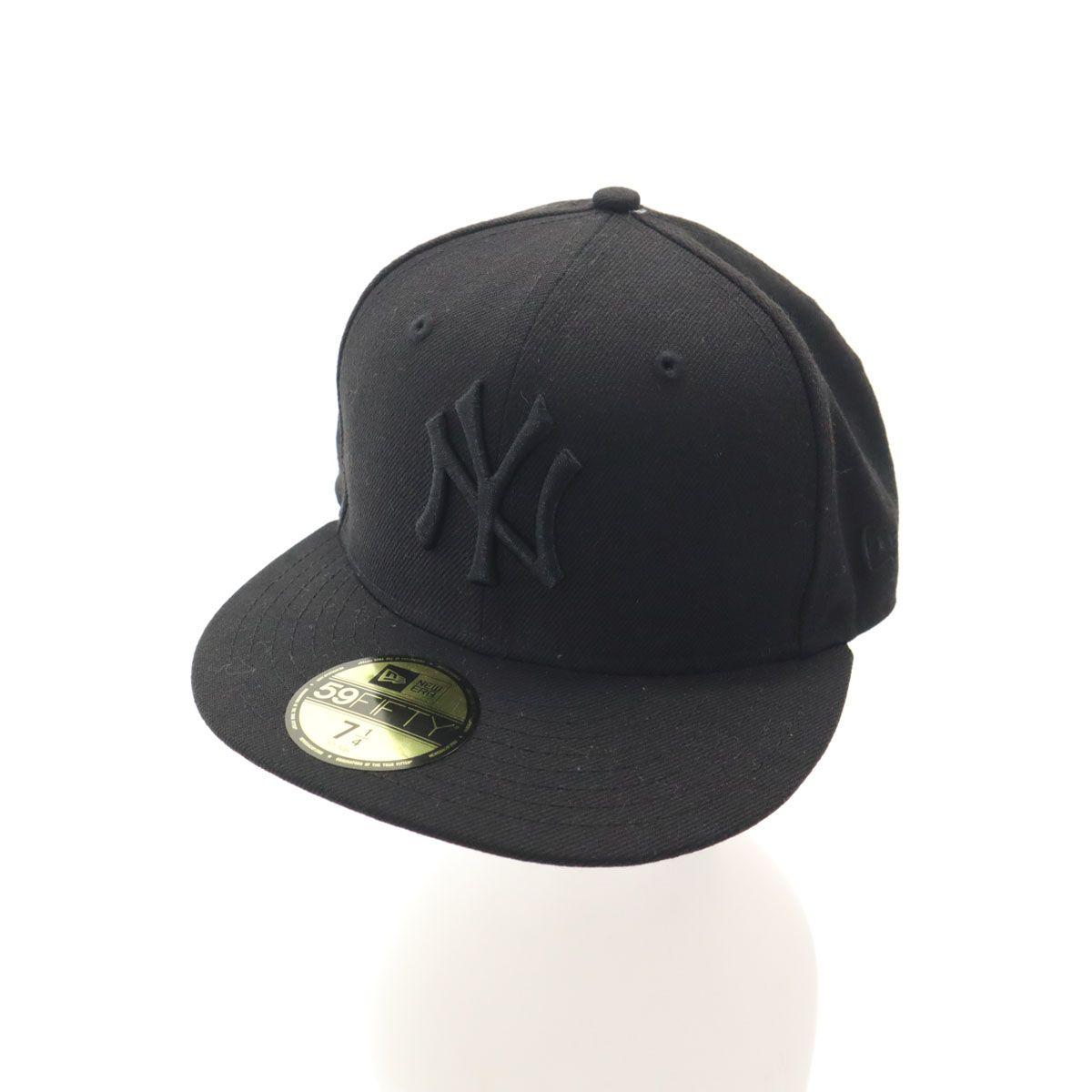 Used NEW ERA New Era Wool Blend 59FIFTY Cap 57.7 71/4 Black New York Yankees Men s Old Clothes