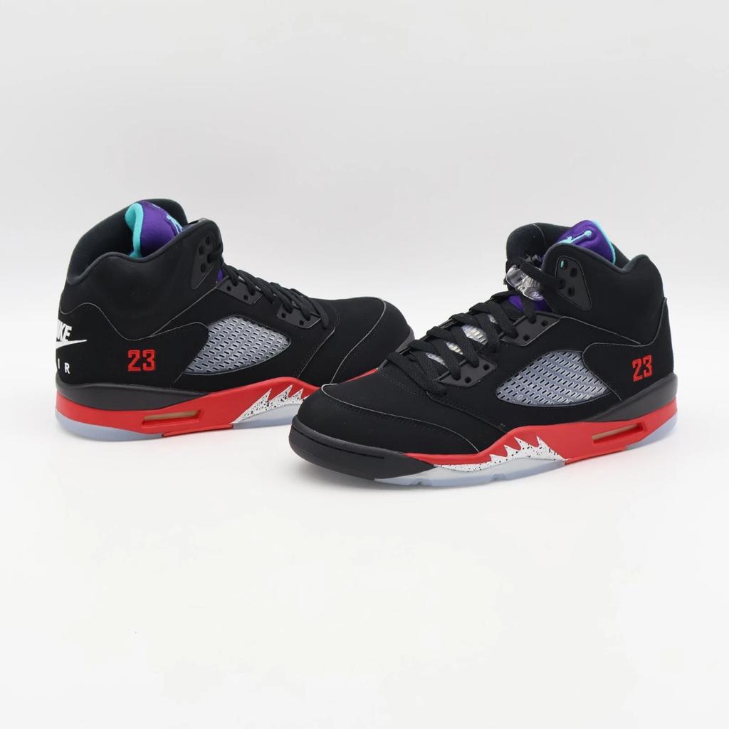 CZ1786-001 Nike Air Jordan 5 Retro Top 3 Black Fire Red Grap Ice Emerald (Men's)